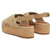 Tommy Hilfiger - Denim Espadrille Sandal - Dames - Beige - Katoen