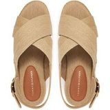 Tommy Hilfiger - Denim Espadrille Sandal - Dames - Beige - Katoen