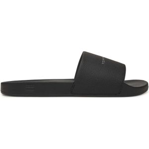 TOMMY HILFIGER - HILFIGER NYC POOL SLIDE - Zwart - Polyurethaan