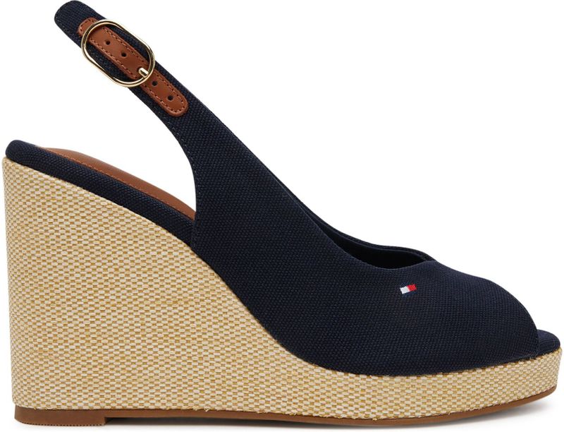 Tommy Hilfiger - Espadrilles - Zwart - Gerecycled Katoen