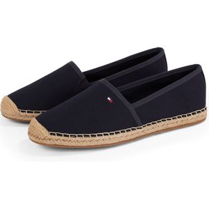 Tommy Hilfiger - FLAG CANVAS ESPADRILLE - Slippers - Donkerblauw - Bamboe