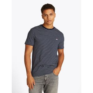 Slim-fit T-shirt TOMMY JEANS. Katoen materiaal. Maten S. Blauw kleur