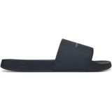 Tommy Hilfiger - Blauwe Pool Slide Sandalen - Leer