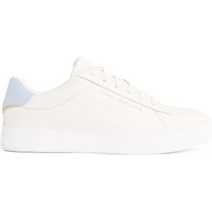 Tommy Hilfiger - Sneakers - Wit - Leer - Low-top Model met Veters