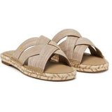 Tommy Hilfiger - CHAMBRAY ESPADRILLE MULE - Slippers - Beige - Synthetisch