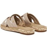 Tommy Hilfiger - CHAMBRAY ESPADRILLE MULE - Slippers - Beige - Synthetisch