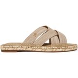 Tommy Hilfiger - CHAMBRAY ESPADRILLE MULE - Slippers - Beige - Synthetisch