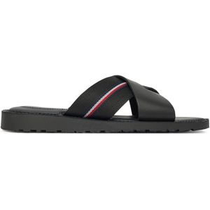 TOMMY HILFIGER - Core Hilfiger Lh Criss C Sandal - Slippers - Zwart