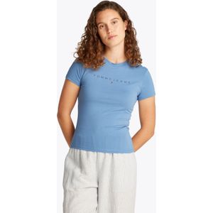 Tommy Hilfiger, Dames, Tops, Blauw, Maat: L Katoen,