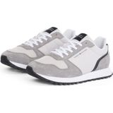 Grijze Veterschoenen - Vrijetijdsschoen - Plateau Hak - Rond Neus