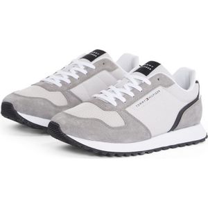 Grijze Veterschoenen - Vrijetijdsschoen - Plateau Hak - Rond Neus