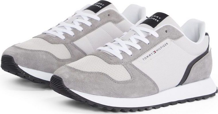 Grijze Veterschoenen - Vrijetijdsschoen - Plateau Hak - Rond Neus