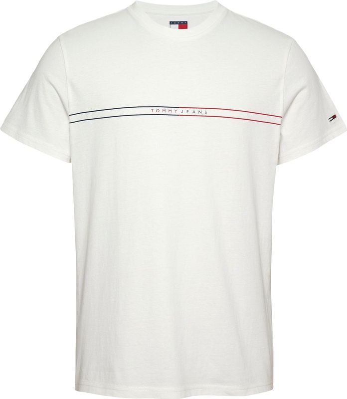 Tommy Jeans - T-shirt - Wit - 100% Biologisch Katoen
