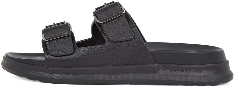 Tommy Hilfiger - FM0FM05414 - Sandalen - Zwart - Leer 100%
