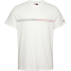 Tommy Jeans - T-shirt - Wit - 100% Biologisch Katoen