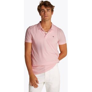 Tommy Jeans - TJM SLIM PLACKET POLO EXT DM0DM20676/TH3 - Poloshirt - Roze - 100% Biologisch Katoen