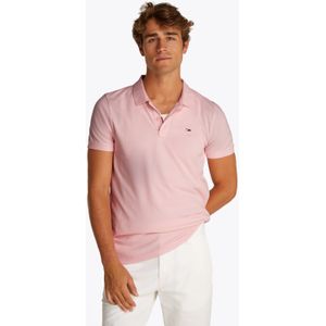 Tommy Jeans - Korte Mouw Polo - Roze - Katoen