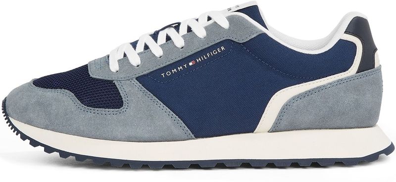 TOMMY HILFIGER - Heren Nieuwe Runner - Low Top - Blauw - EVA Mix