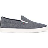 Tommy Hilfiger - TH Hi Vulc Low Slip On - Instappers - Blue Desert Sky - 100% Linnen