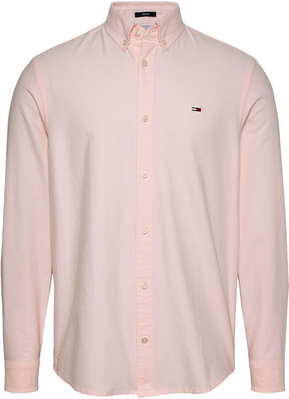 Tommy Jeans - DM0DM21298 Overhemd - Roze - Katoen - Lange Mouwen