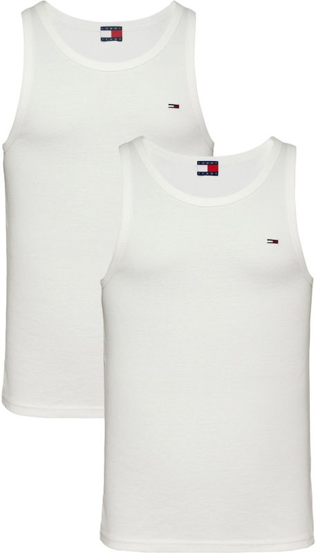 Tommy Jeans Tanktop TJM XSLIM 2PCK RIB TANK EXT (Packung, 2-tlg., 2er) mit gerippter Struktur