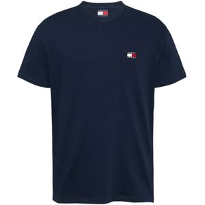 Tommy Hilfiger - Badge Tee - T-shirt - Donkerblauw - Katoen