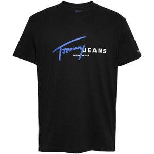 Tommy Jeans Heren TJM REG SIGNTR DNA TEE EXT S/S - Zwart