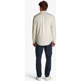 Tommy Jeans - Casual Overhemd - Wit - Katoen - Button-Down Kraag