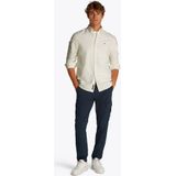 Tommy Jeans - Casual Overhemd - Wit - Katoen - Button-Down Kraag
