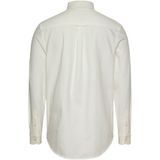 Tommy Jeans - Casual Overhemd - Wit - Katoen - Button-Down Kraag