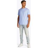 Tommy Hilfiger - T-shirt - Blauw - 95% Regeneratief Katoen