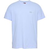 Tommy Hilfiger - T-shirt - Blauw - 95% Regeneratief Katoen