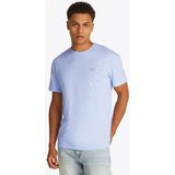 Tommy Hilfiger - T-shirt - Blauw - 95% Regeneratief Katoen