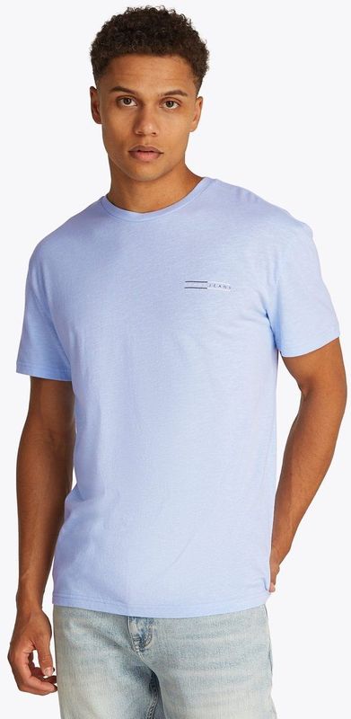 Tommy Hilfiger - T-shirt - Blauw - 95% Regeneratief Katoen