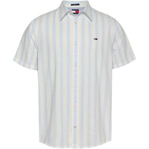 Tommy Jeans - Regular Fit - Vrijetijdsoverhemd - All-over Motief - Katoen en Linnen