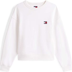 Tommy Jeans - Tjw Bxy Badge Crew - Sweatshirt - Ecru - Streetwear