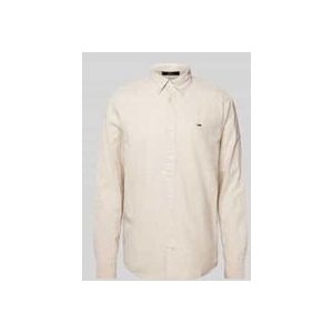 Tommy Jeans - Casual Overhemd - Beige - Biologisch Katoen/Linnen
