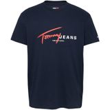 Shirt - Zwart - Jersey - Ronde Hals - Kwartmouw - Normale Pasvorm