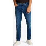 Jeans - Denim Dark - Met Riemlussen - Steekzakken - Ritssluiting