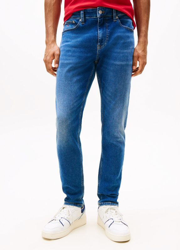 Jeans - Denim Dark - Met Riemlussen - Steekzakken - Ritssluiting