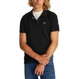Tommy Jeans - Heren S/S Polo - T-shirt - Zwart - 100% Biologisch Katoen