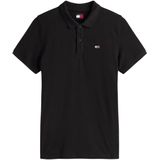 Tommy Jeans - Heren S/S Polo - T-shirt - Zwart - 100% Biologisch Katoen