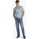Jeans - Effen - Denim - Heavy Washed - Regular Pasvorm