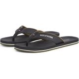 Tommy Hilfiger - PADDED COMFORT HILFIGER B Sandal - Slippers - Zwart - Kunststof