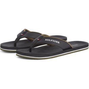 Tommy Hilfiger - PADDED COMFORT HILFIGER B Sandal - Slippers - Zwart - Kunststof