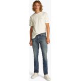 Stretchbroeken - Effen - Denim - Heavy Washed - Slimfit