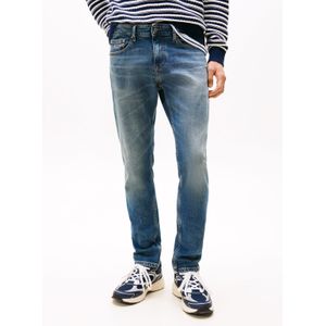 Stretchbroeken - Effen - Denim - Heavy Washed - Slimfit
