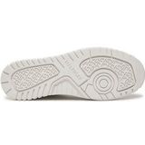 TOMMY HILFIGER - Th Basket Core LTH Mix - Sneakers - Wit Ecru - Leer/Nylon/Polyurethaan