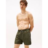 Tommy Hilfiger - Side Logo Swim Shorts - Khaki - Polyester