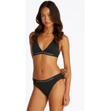 Halterbikini - Logoprint - Gladde Stof - Zonder Beugel